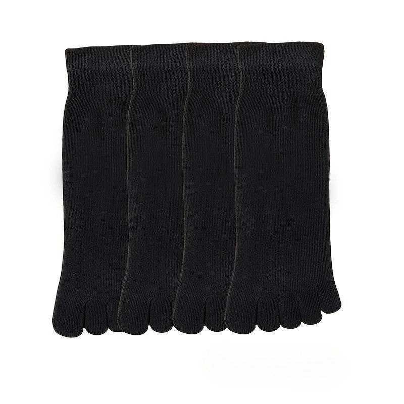 Чорапи со пет прсти до глужд Црни - 1 Пар