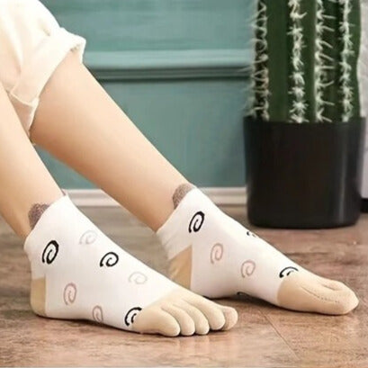 Чорапи со пет прсти над глужд - 4 Пара