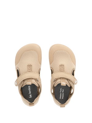Be Lenka Zest Beige детски barefoot сандали со велкро