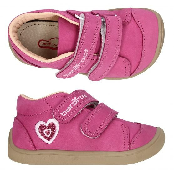 Bar3foot Elf Step Pink Heart – детски босоноги обувки