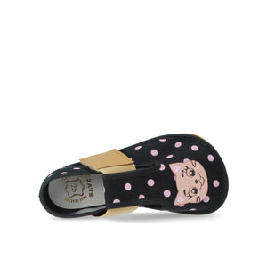RAYVE Slippers Elastic Black Cat - Детски босоноги топлинки