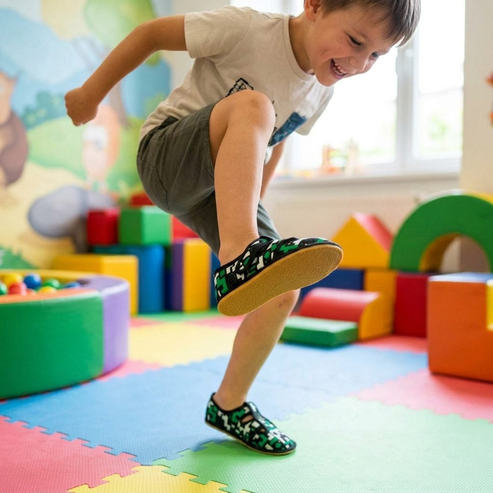 RAYVE Slippers Blocks - Детски босоноги топлинки