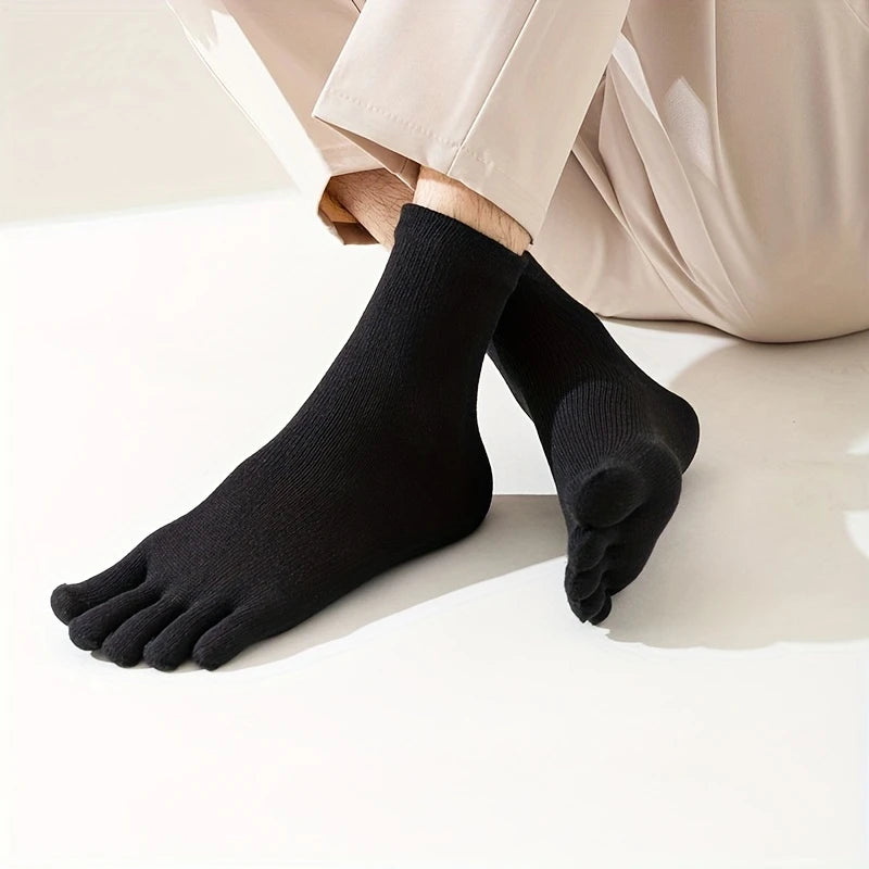 Чорапи со пет прсти до глужд Црни - 1 Пар