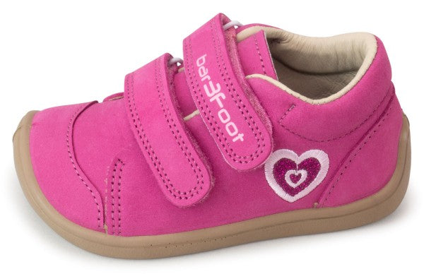 Bar3foot Elf Step Pink Heart – детски босоноги обувки, слика 3