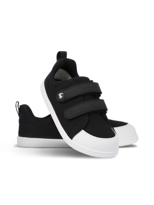 Be Lenka Canvi Kids Black White — анатомски летни патики за деца, горен поглед, дишлив текстил