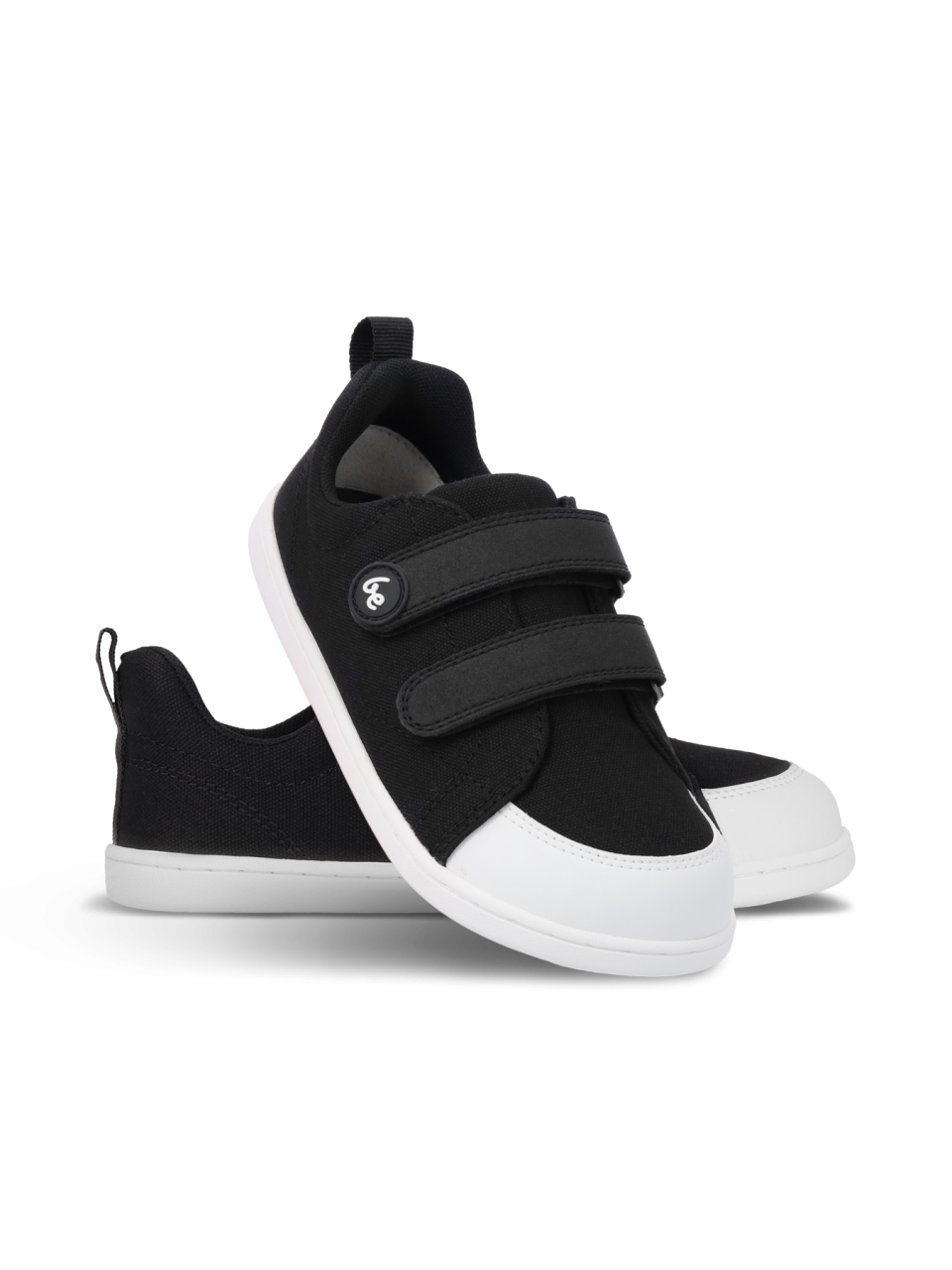 Be Lenka Canvi Kids Black White — анатомски летни патики за деца, горен поглед, дишлив текстил