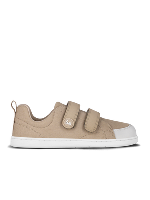 Be Lenka Canvi Kids Light Brown — детски босоноги патики со широк простор за прсти, анатомска форма, преден поглед