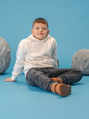 Детски чизми Be Lenka Zippu Kids all brown – lifestyle сцена