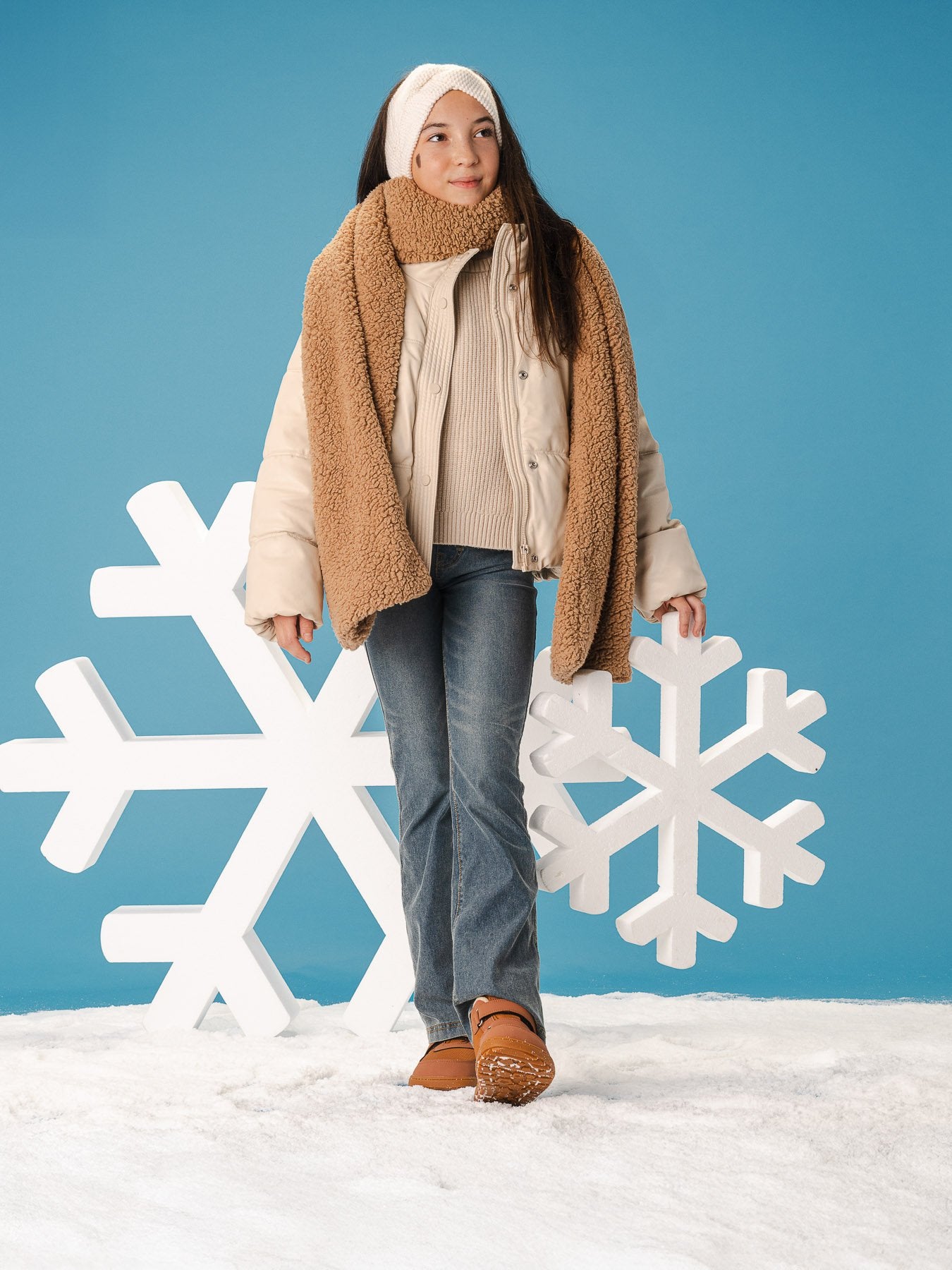 Детски чизми Be Lenka Zippu Kids all brown – носени