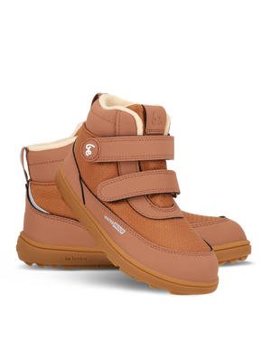 Детски чизми Be Lenka Zippu Kids all brown – студиски приказ