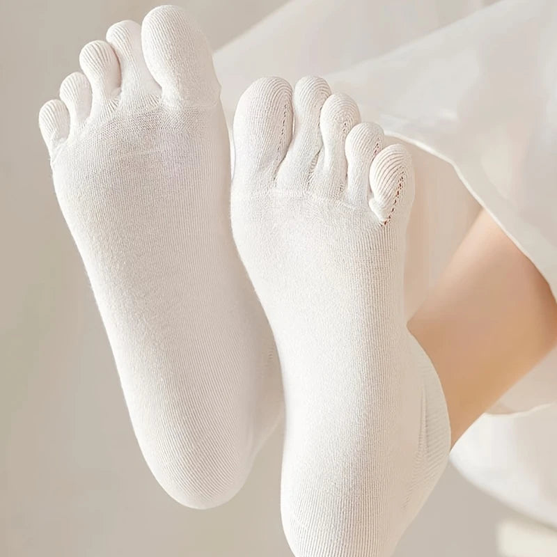 Детски чорапи со пет прсти над глужд - 4 Пара