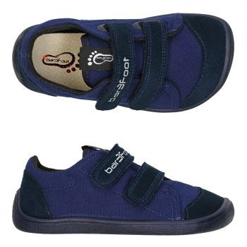Bar3foot Elf Denver Vegan Navy Blue – детски босоноги патики