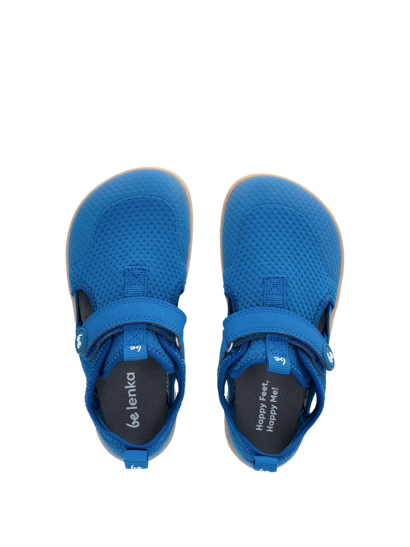 Ѓон на детските босоноги сандали Be Lenka Zest Blue